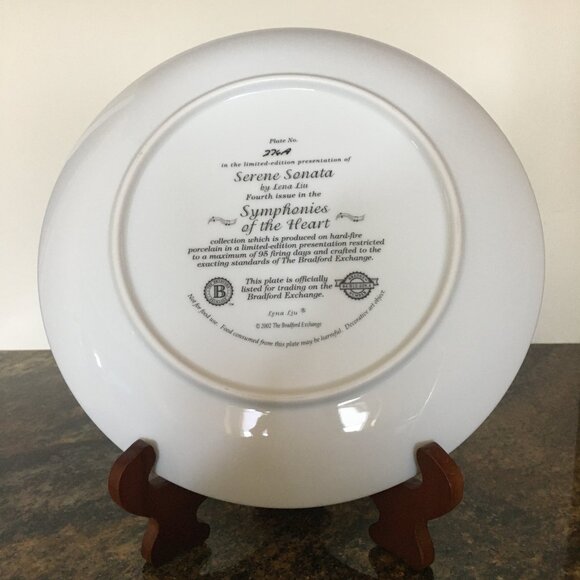2/$40 Symphonies of the Heart Decorative Plate 'Serene Sonata' Lena Liu - Picture 5 of 6